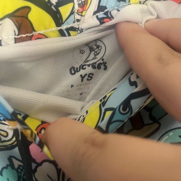 Buc-ees Beaver YS Boys Swim Trunks Shorts Palm Trees Beach Tropical Cartoon - Picture 2 of 3